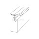 BROWN ADHESIVE RUBBER "D" SHAPE FOR DRAUGHT EXCLUDER